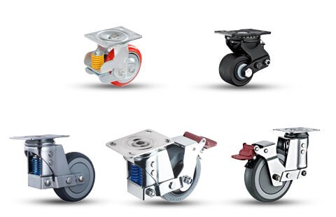 Shock absorbing caster