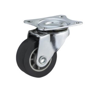 02-Black-PU-Caster-Swivel