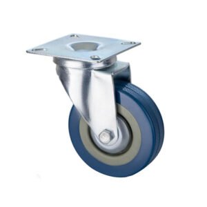 03-Blue-PVC-Caster-Swivel