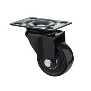 08S-Black Core-PVC-Caster-Swivel