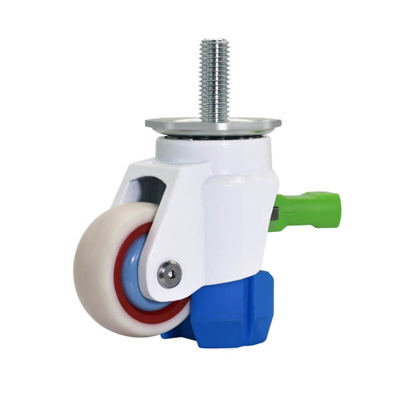 Ratchet Leveling Caster-Threaded-Stem