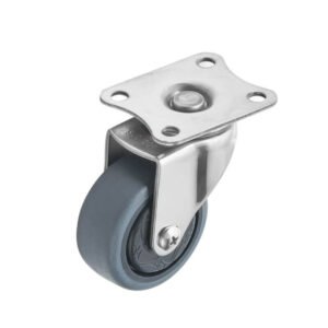 18-SS-Grey-TPR-Light-Duty-Conductive-Caster-Swivel