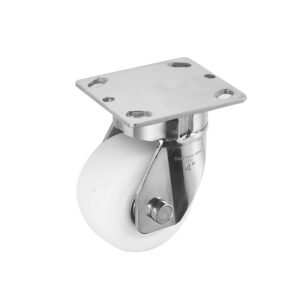 21-Kingpinless-White-PA-Impact-Resistant-Caster-Swivel-4in