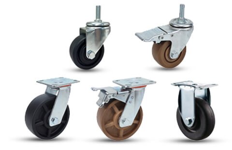 High temperature caster