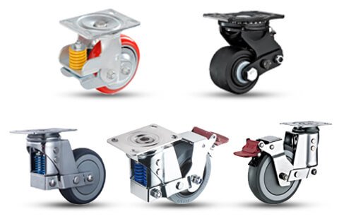 Shock absorbing caster